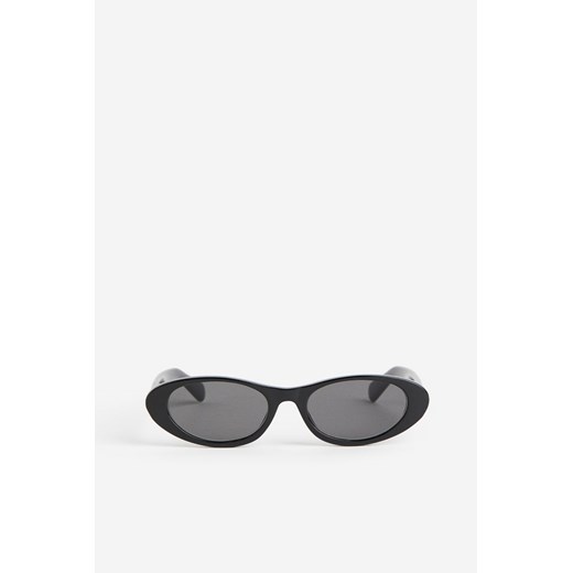 H & M - Owalne okulary przeciwsłoneczne - Czarny ze sklepu H&M w kategorii Okulary przeciwsłoneczne damskie - zdjęcie 172430543
