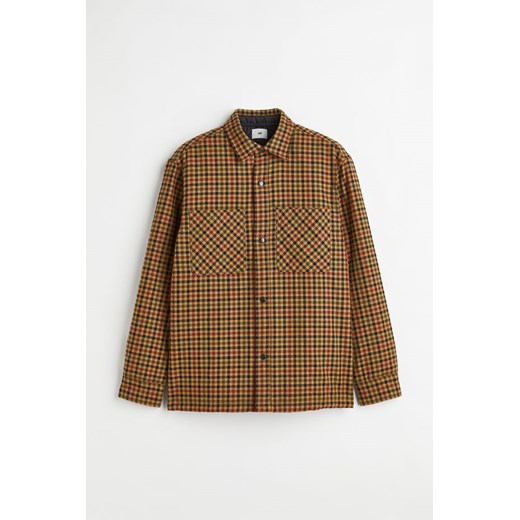 H & M - Watowana koszula wierzchnia - Beżowy ze sklepu H&M w kategorii Koszule męskie - zdjęcie 172430570