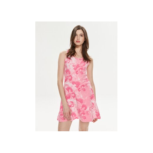 adidas Sukienka letnia Floral Graphic IS4247 Różowy Regular Fit ze sklepu MODIVO w kategorii Sukienki - zdjęcie 172434041