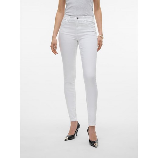 Jeansy damskie Vero Moda białe casual