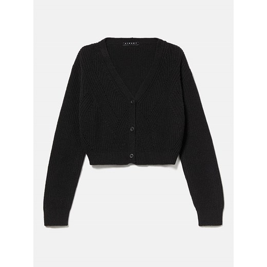 Sisley Kardigan w kolorze czarnym ze sklepu Limango Polska w kategorii Swetry dziewczęce - zdjęcie 172436010