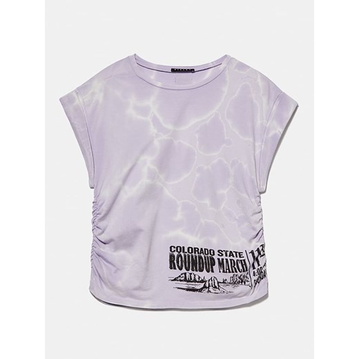 Sisley Koszulka w kolorze fioletowym ze sklepu Limango Polska w kategorii Bluzki dziewczęce - zdjęcie 172436032
