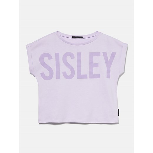 Sisley Koszulka w kolorze fioletowym ze sklepu Limango Polska w kategorii Bluzki dziewczęce - zdjęcie 172436070