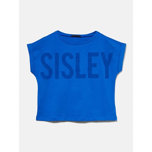 Sisley Koszulka w kolorze niebieskim ze sklepu Limango Polska w kategorii Bluzki dziewczęce - zdjęcie 172436073