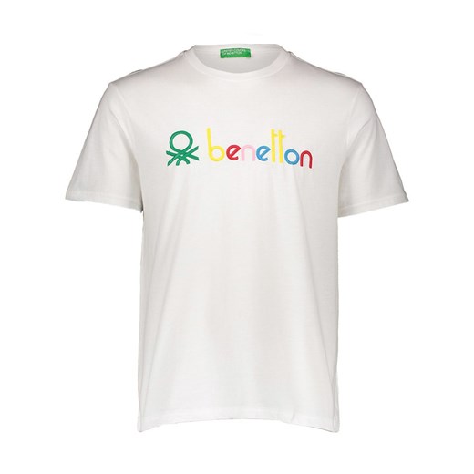 Benetton Koszulka w kolorze białym XL wyprzedaż Limango Polska