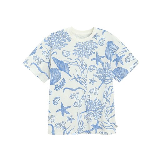 COOL CLUB Koszulka w kolorze błękitno-kremowym Cool Club 158 okazyjna cena Limango Polska