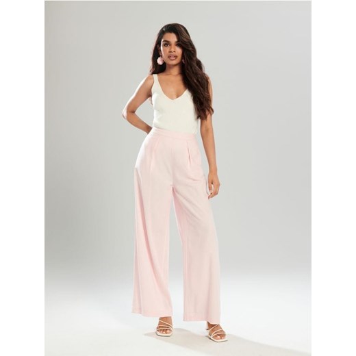 Sinsay - Spodnie - różowy ze sklepu Sinsay w kategorii Spodnie damskie - zdjęcie 172437993