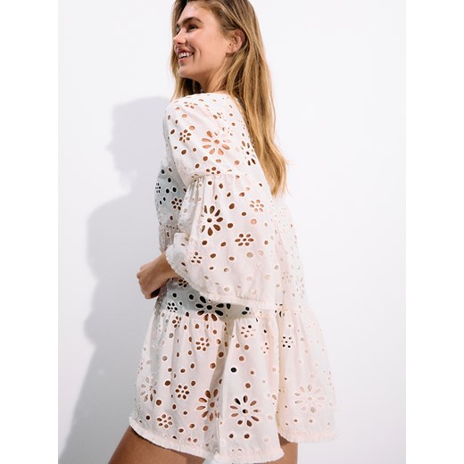 Reserved - Narzutka plażowa - kremowy Reserved XS/S Reserved