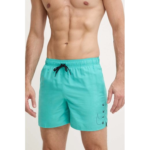 Nike szorty kąpielowe kolor turkusowy ze sklepu ANSWEAR.com w kategorii Kąpielówki - zdjęcie 172438371