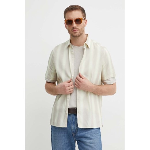 Sisley koszula męska slim z kołnierzykiem klasycznym ze sklepu ANSWEAR.com w kategorii Koszule męskie - zdjęcie 172438710