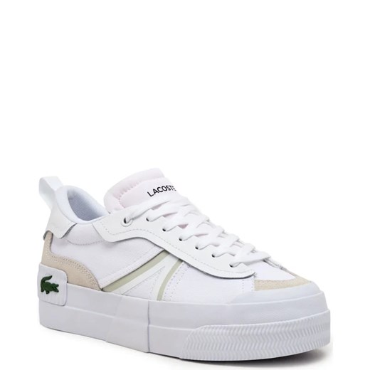 Buty sportowe damskie Lacoste sneakersy na platformie wiązane białe z tworzywa sztucznego 
