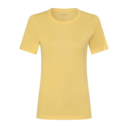 brookshire T-shirt damski Kobiety Bawełna żółty jednolity ze sklepu vangraaf w kategorii Bluzki damskie - zdjęcie 172440561