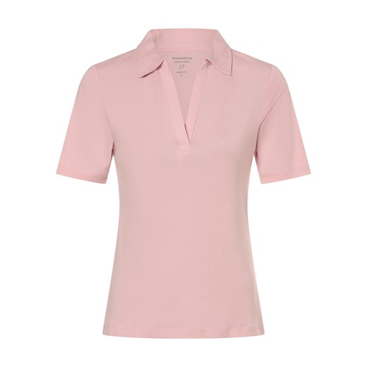brookshire Damska koszulka polo Kobiety Dżersej różowy jednolity ze sklepu vangraaf w kategorii Bluzki damskie - zdjęcie 172440623