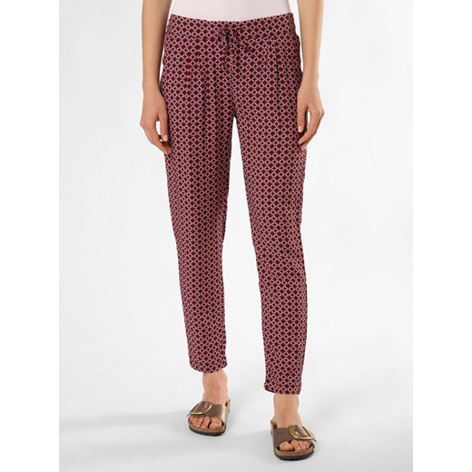 Marie Lund Spodnie Kobiety wiskoza czerwony wzorzysty ze sklepu vangraaf w kategorii Spodnie damskie - zdjęcie 172440704