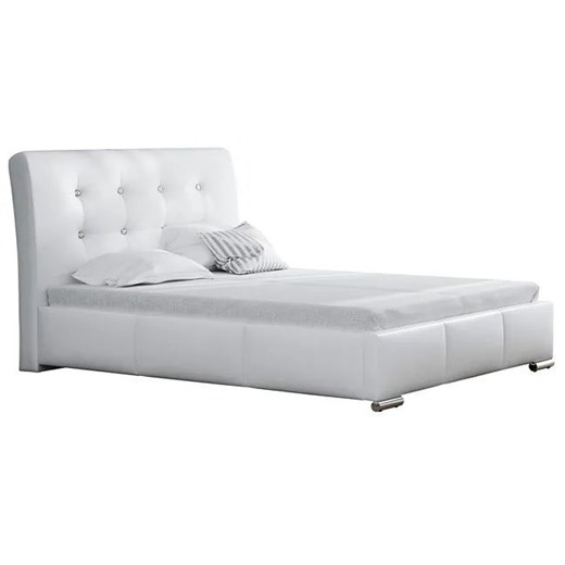 Łóżko tapicerowane glamour Helik 140x200 - 44 kolory ze sklepu Edinos.pl w kategorii Łóżka i materace - zdjęcie 172441533