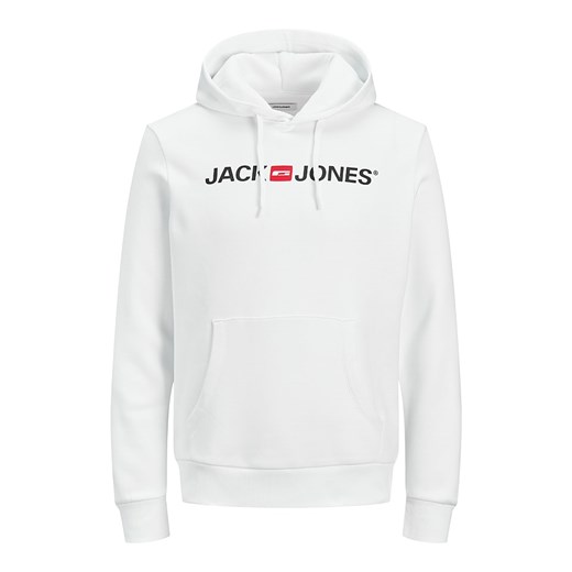 Bluza męska Jack & Jones biała z napisami 
