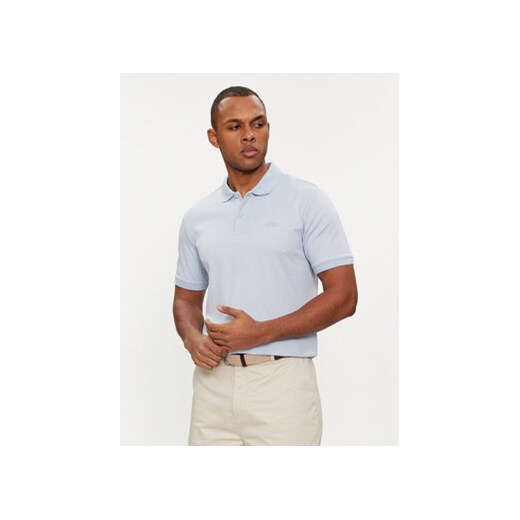 Calvin Klein Polo Smooth K10K111657 Błękitny Slim Fit ze sklepu MODIVO w kategorii T-shirty męskie - zdjęcie 172442511