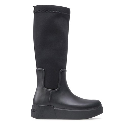 Kozaki Calvin Klein Rain Boot Wedge High HW0HW01264 Ck Black BAX Calvin Klein 37 eobuwie.pl