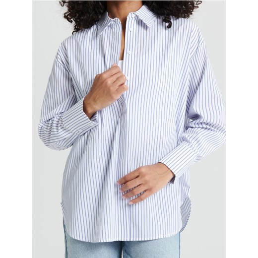 Sinsay - Koszula w paski - niebieski ze sklepu Sinsay w kategorii Koszule męskie - zdjęcie 172445110