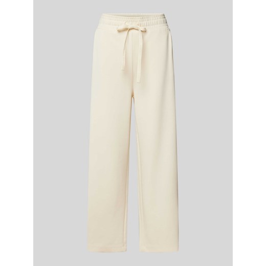 Spodnie dresowe z szeroką nogawką i tunelem model ‘Banu’ ze sklepu Peek&Cloppenburg  w kategorii Spodnie damskie - zdjęcie 172447103