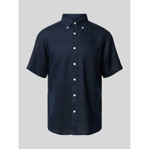 Koszula casualowa o kroju regular fit z lnu ze sklepu Peek&Cloppenburg  w kategorii Koszule męskie - zdjęcie 172447110