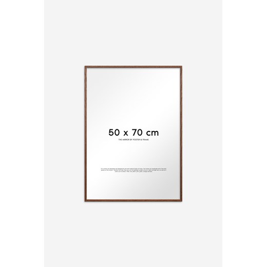 H & M - Lustro Z Drewnianą Ramą - Brązowy H & M 50x70 H&M
