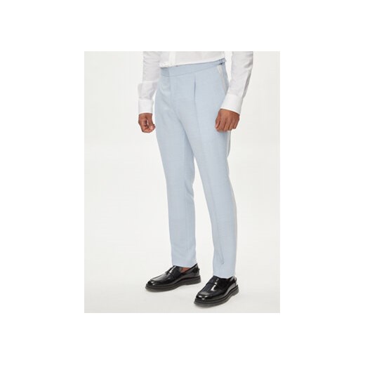 Hugo Spodnie materiałowe Getlin 242E1X 50513776 Błękitny Slim Fit ze sklepu MODIVO w kategorii Spodnie męskie - zdjęcie 172447600