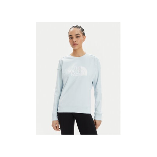 The North Face Bluza Drew Peak Crew NF0A3S4G Błękitny Regular Fit ze sklepu MODIVO w kategorii Bluzy damskie - zdjęcie 172447621