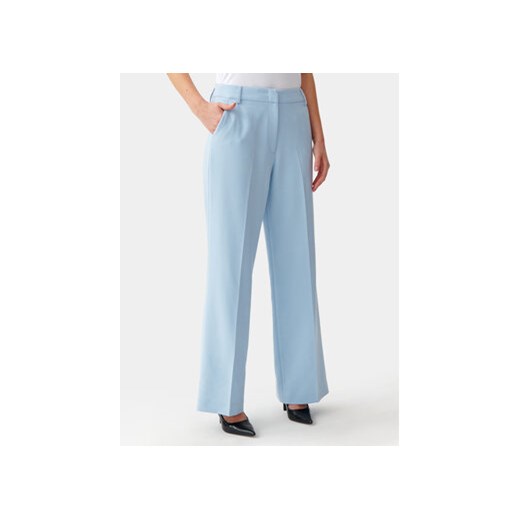 Tatuum Spodnie materiałowe Zariana 2 T2403.146 Błękitny Regular Fit ze sklepu MODIVO w kategorii Spodnie damskie - zdjęcie 172447631