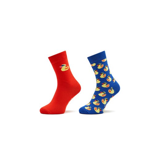 Happy Socks Zestaw 2 par wysokich skarpet dziecięcych KRDU02-0200 Kolorowy Happy Socks 7_9Y MODIVO