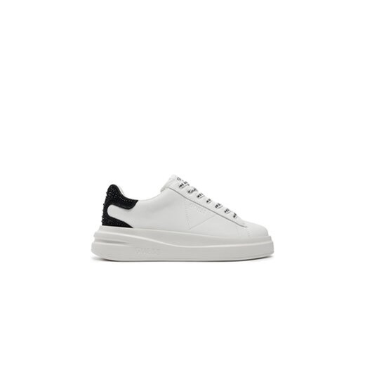 Guess Sneakersy FLTELB LEA12 Biały ze sklepu MODIVO w kategorii Buty sportowe damskie - zdjęcie 172449694