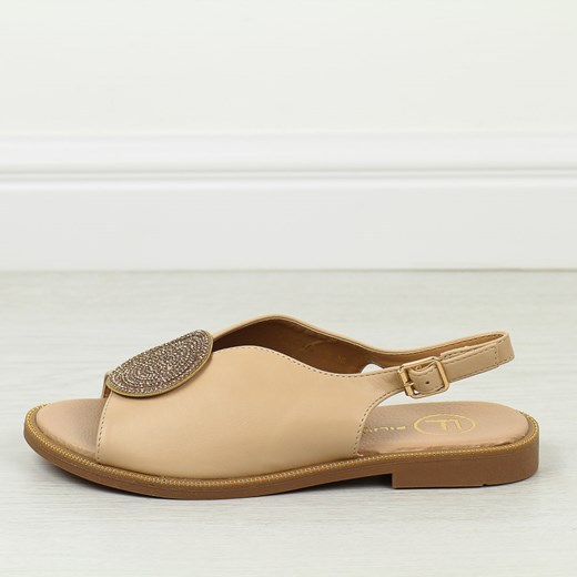 Beżowe płaskie sandały damskie Filippo Ds6229/24 Filippo 41 suzana.pl