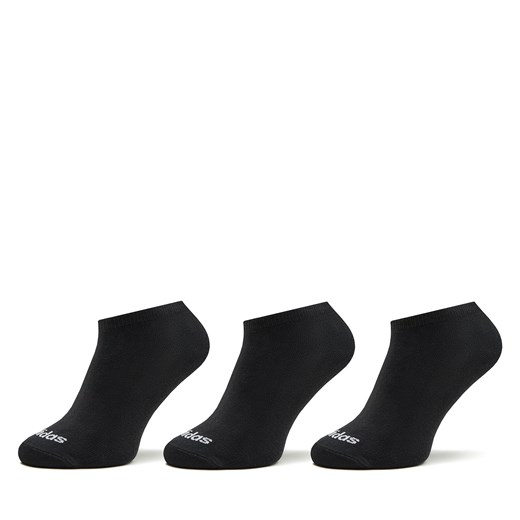 Skarpety stopki unisex adidas Thin Linear Low-Cut Socks 3 Pairs IC1299 Czarny ze sklepu eobuwie.pl w kategorii Skarpetki męskie - zdjęcie 172450371