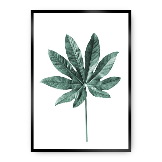 Plakat Leaf  Emerald Green ze sklepu dekoria.pl w kategorii Obrazy - zdjęcie 172474161