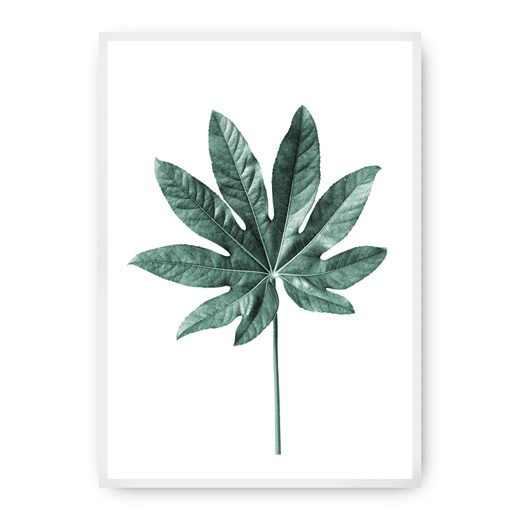 Plakat Leaf  Emerald Green ze sklepu dekoria.pl w kategorii Obrazy - zdjęcie 172474174