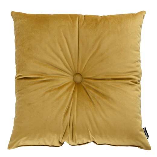 Poduszka kwadratowa Velvet z guzikiem ze sklepu dekoria.pl w kategorii Poduszki dekoracyjne - zdjęcie 172477071