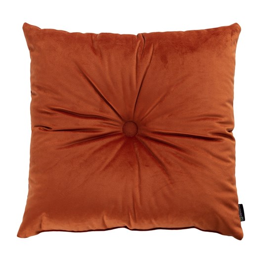 Poduszka kwadratowa Velvet z guzikiem ze sklepu dekoria.pl w kategorii Poduszki dekoracyjne - zdjęcie 172477080