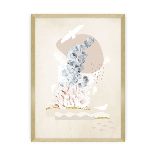 Plakat Beige Abstract I ze sklepu dekoria.pl w kategorii Obrazy - zdjęcie 172477181