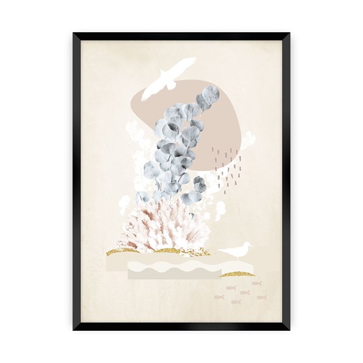 Plakat Beige Abstract I ze sklepu dekoria.pl w kategorii Obrazy - zdjęcie 172477183