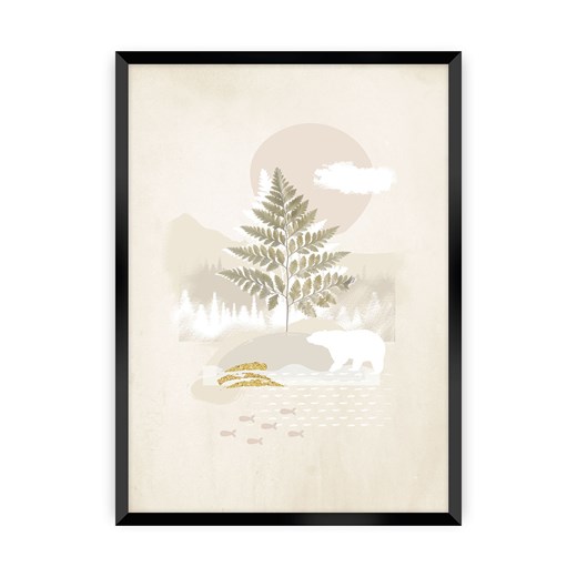 Plakat Beige Abstract II ze sklepu dekoria.pl w kategorii Obrazy - zdjęcie 172477211