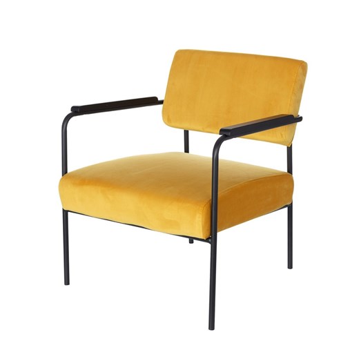 Fotel Muna Velvet mustard ze sklepu dekoria.pl w kategorii Fotele - zdjęcie 172482631