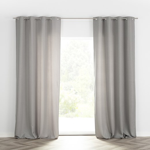 Zasłona BASIC na kółkach 140x280cm popielaty 1 szt. ze sklepu dekoria.pl w kategorii Zasłony - zdjęcie 172482833