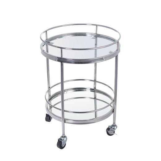Barek Lliquore wys. 62cm silver ze sklepu dekoria.pl w kategorii Stoliki kawowe - zdjęcie 172484053