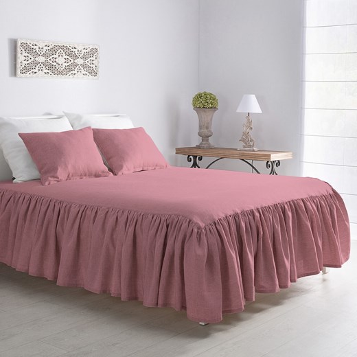 Narzuta na łóżko 160x200 frilly pink Dekoria One Size dekoria.pl
