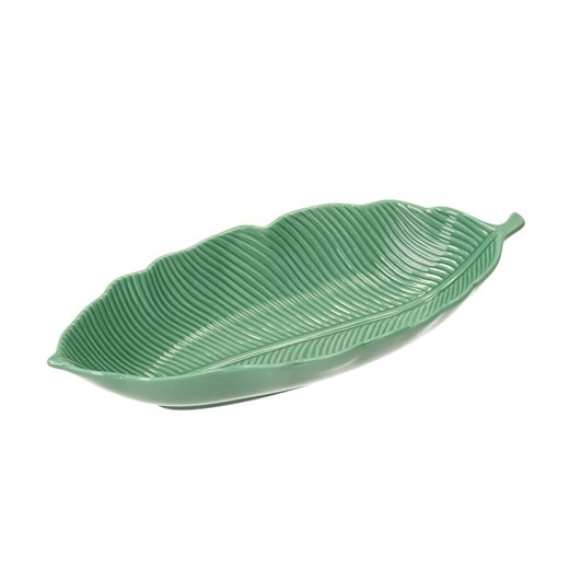 Miska Jungle Leaves light green Dekoria One Size dekoria.pl