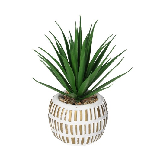 Dekoracja Aloes w doniczce 13cm ze sklepu dekoria.pl w kategorii Dekoracje - zdjęcie 172486231