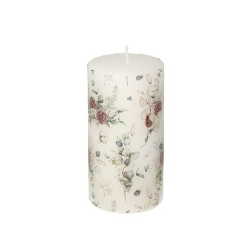 Świeca Bianca 13cm peonies ze sklepu dekoria.pl w kategorii Świece i dyfuzory - zdjęcie 172486852