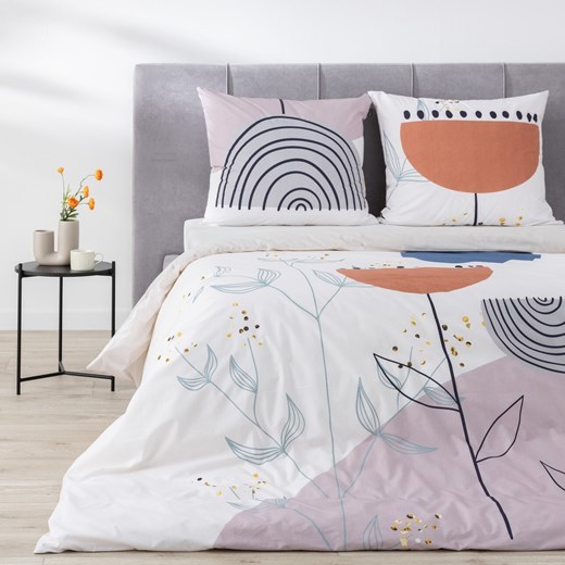 Komplet pościeli bawełnianej Abtrative Poppy 160x200cm ze sklepu dekoria.pl w kategorii Pościele - zdjęcie 172488852