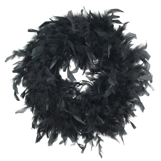 Wieniec Feathers ⌀40cm black ze sklepu dekoria.pl w kategorii Dekoracje ścienne - zdjęcie 172489074