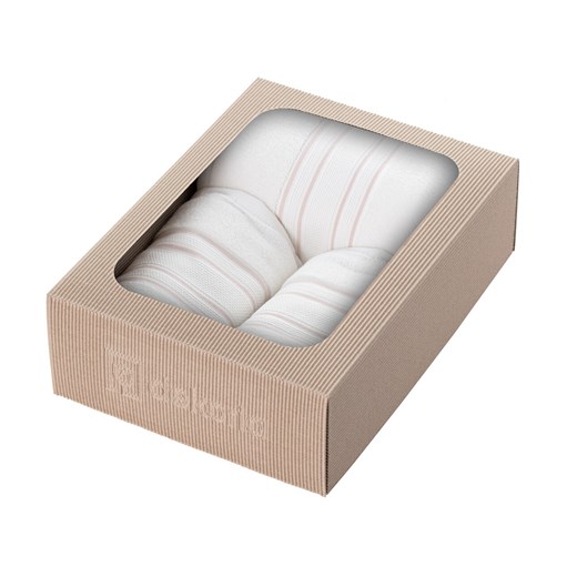 Zestaw ręczników Gunnar 3szt. creamy white pink ze sklepu dekoria.pl w kategorii Ręczniki - zdjęcie 172489324